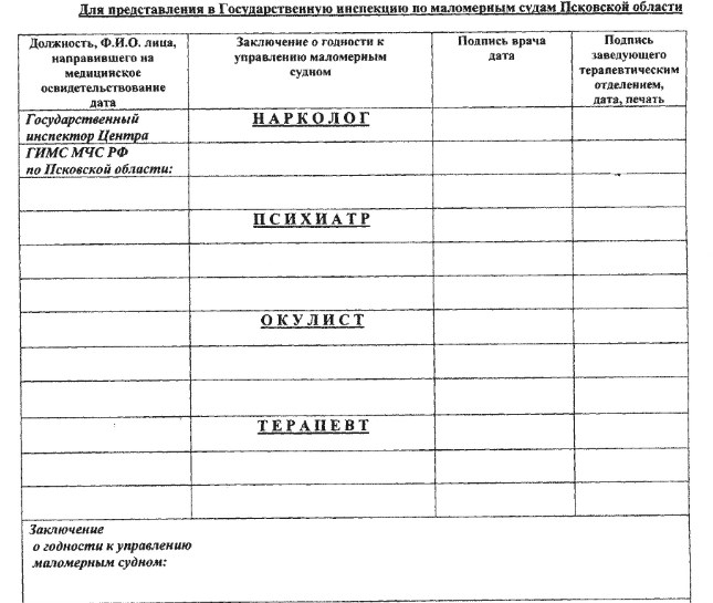 медсправка для прав ГИМС